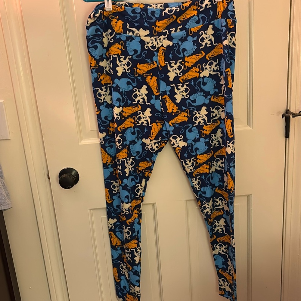 Lularoe leggings. Disney genie theme tall/ curvy 2 new